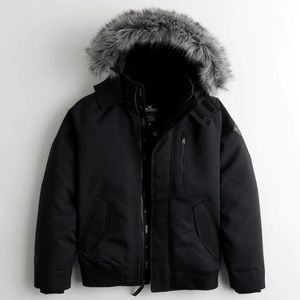 Hollister Bomber Fur Jacket!!!